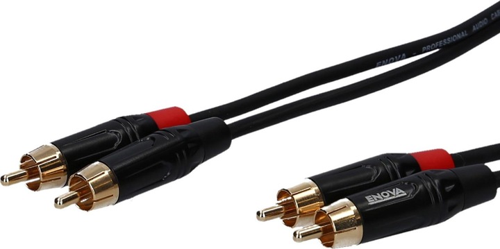 Produktbild Enova Cinch Kabel RCA, rot/schwarz, 3m, Stereo (3 m)