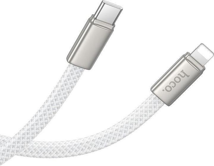 Produktbild Hoco Cable Flat Cable USB C to Lightning PD 30W 1 m X125 white (1 m, 30 W)