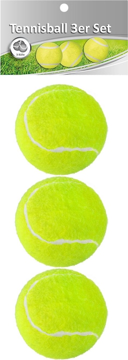 Idena 3 tennisballen geel/groen
