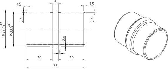 Actual product image OK-Line Edelstahlverbinder zum Verbinden v. ES H