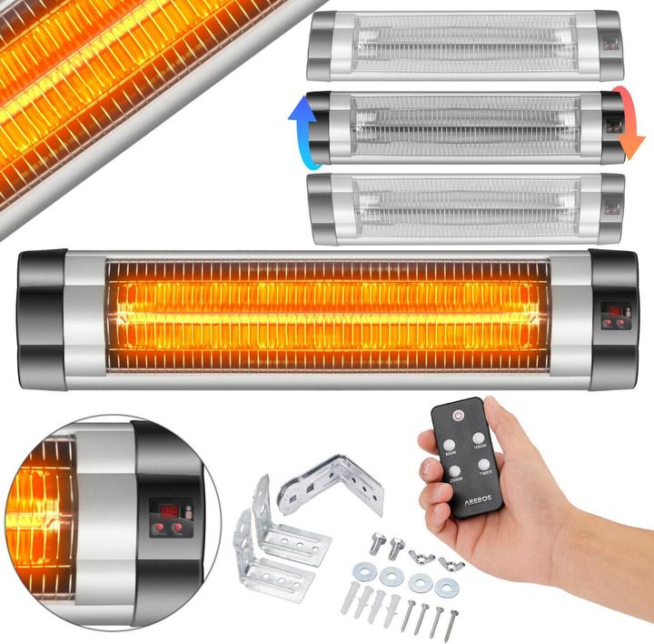 Actual product image Arebos Infrared radiant heater (2500 W)