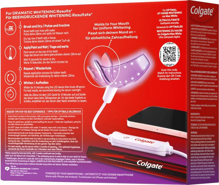 Actual product image Colgate Max White Ultim Whitening Kit (Bleaching LED light)