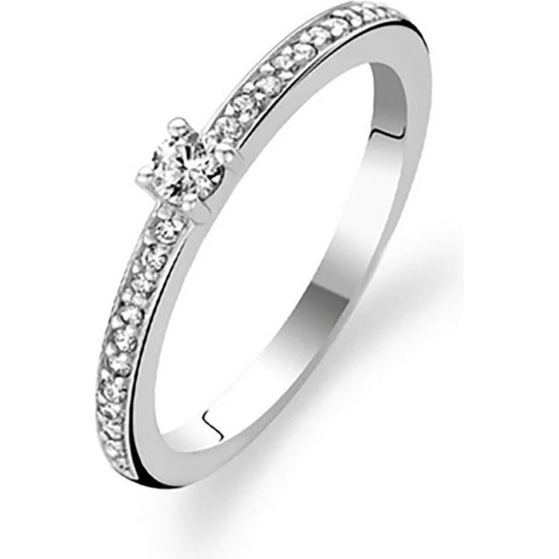 Ti Sento Milano, Ring, Ring mit Zirkonia 1869ZI, (58, 925 Silber)