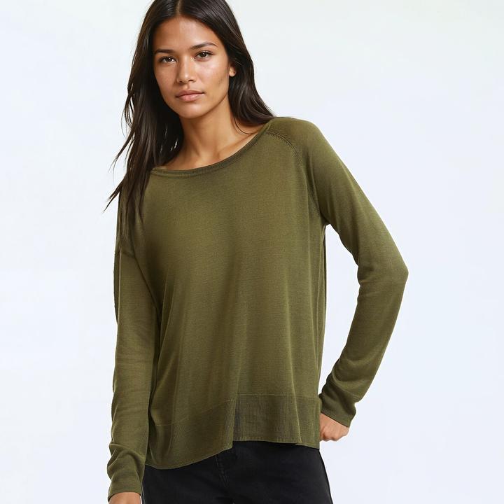 Produktbild La Redoute Collections Pullover mit Rundhalsausschnitt aus Feinstrick (M)