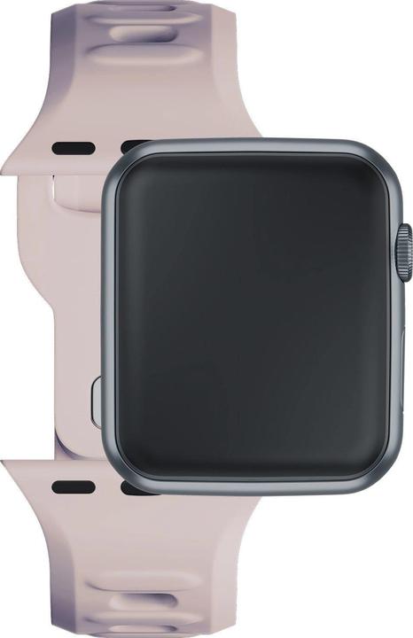 Produktbild 3MK Silicone Watch Strap różowobeżowy/ latte dla Apple Watch 42/44/45/49mm (Silikon, Edelstahl)