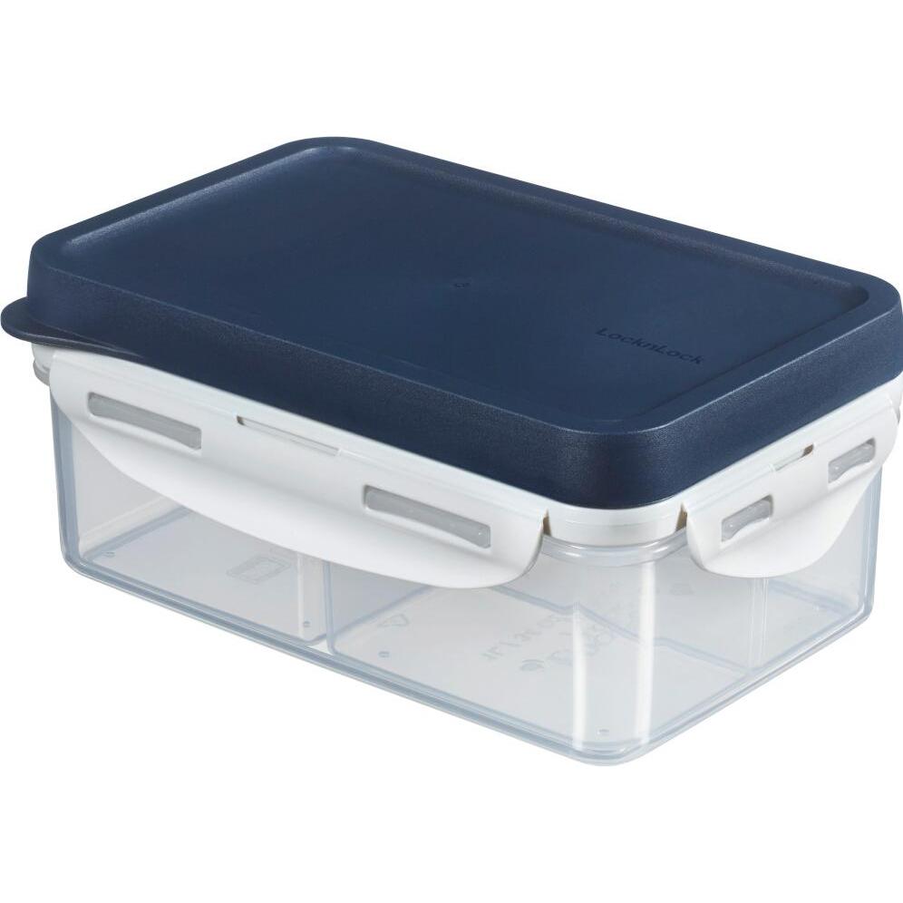 Lock & Lock Lunchbox ToGo da 1 litro con posate e inserto, Portapranzo, Multicolore