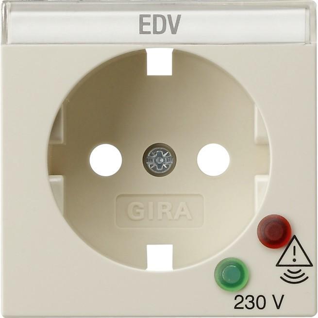 Gira, Steckdose, Abd. SCHUKO ÜSS System 55 Cremeweiss 144101