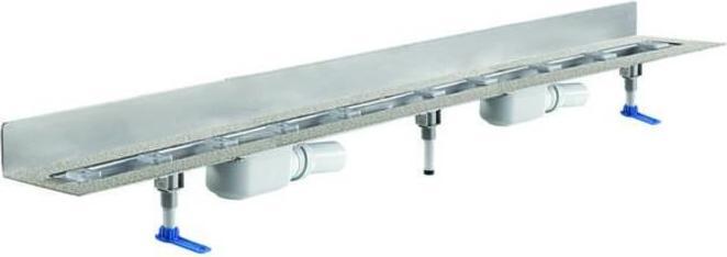 Image du produit Dallmer caniveau de douche CeraLine PLAN 2 caniveaux 521989, L 1100mm, DN 50 hauteur totale 90mm (1100 mm)