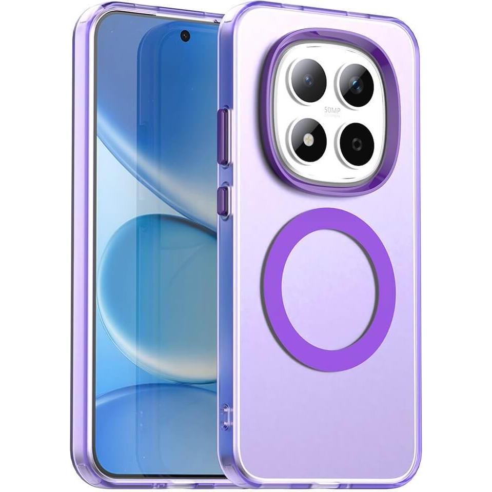 Cover-Discount Xiaomi Redmi Note 15 Pro 5G - Handyhülle mit Magnet und Farbakzent (Xiaomi Redmi 15 5G), Cover smartphone, Viola