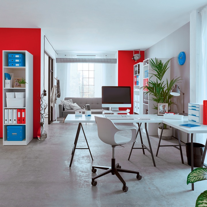 Produktbild Leitz Locher + Hefter WOW metallic rot