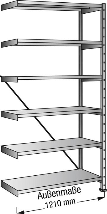 Actual product image Scholz Industrial and storage shelving, height 2280 mm, 6 shelves