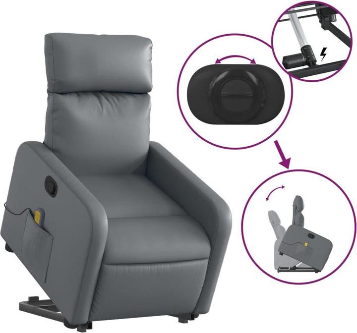 Image du produit vidaXL Massagesessel mit Aufstehhilfe