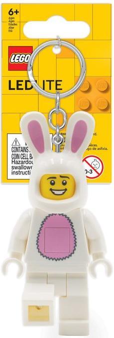 Actual product image Euromic LEGO - Keychain w/LED - Bunny (4006036-LGL-KE73H)