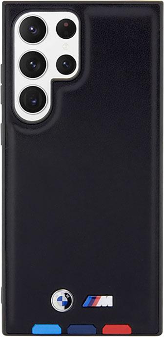 Image du produit BMW BMHCS23L22PTDK S23 Ultra S918 czarny/black Tampon en cuir tricolore (Samsung Galaxy S23 Ultra)