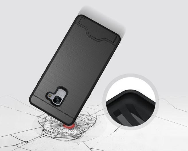 Produktbild MU Classic Hart und Soft Plastik Hülle mit Kickstand (Samsung Galaxy A8 (2018))