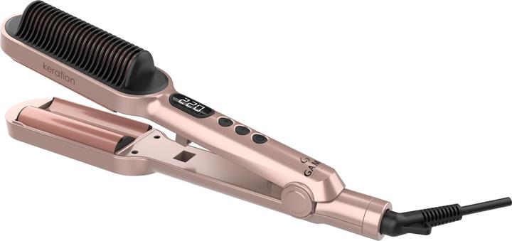 Actual product image GAMA GI1901 Waver and Brush curling iron with
