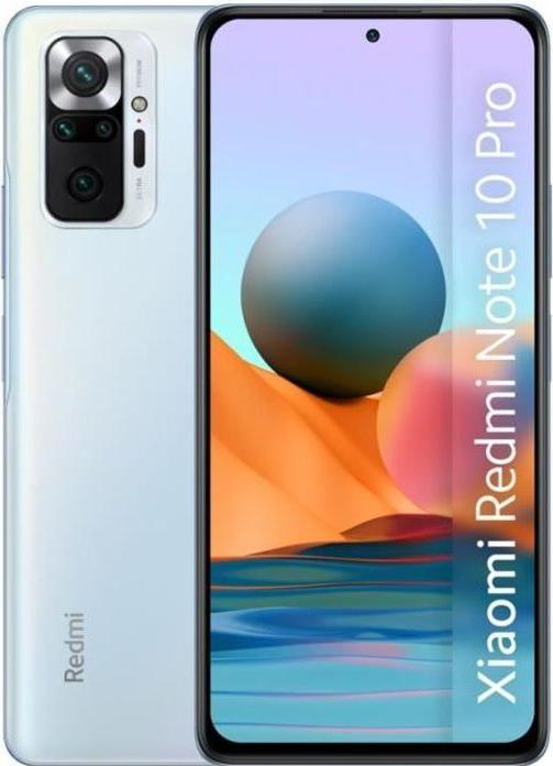 Produktbild Xiaomi Redmi Note 10 Pro (128 GB, Glacier Blue, 6.67", Dual SIM, 4G)