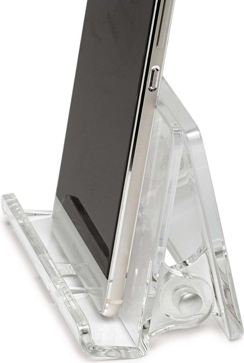 Actual product image Maul Acrylic mobile phone holder 105x76x97mm crystal clear