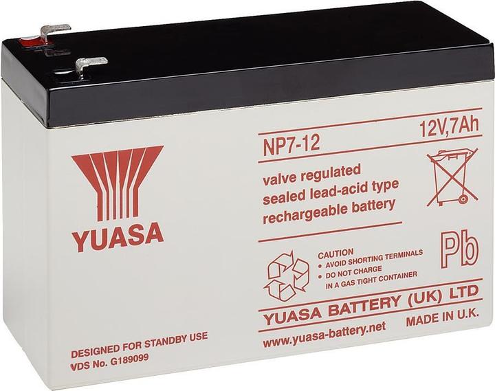 Produktbild Yuasa NP7-12 Plombierte Bleisäure (VRLA) (12 V, 7 Ah)