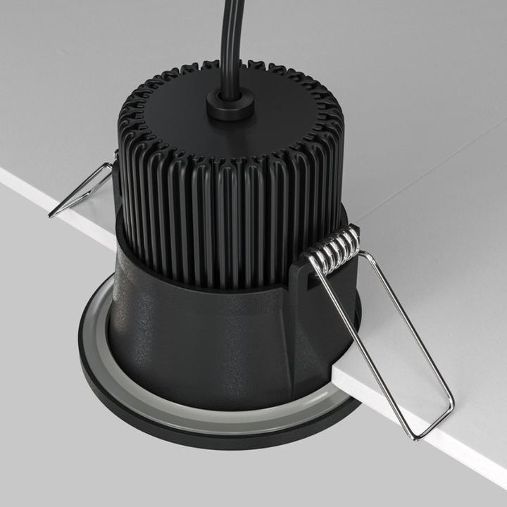 Immagine prodotto Maytoni Zoom LED downlight, luce da incasso 6W dimmerabile nero IP65 90Ra Ø6mm bianco neutro (390 lm)