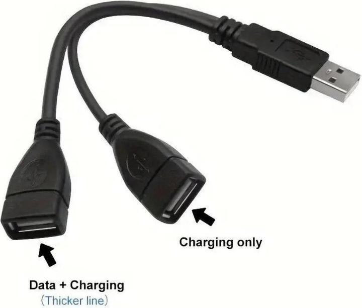 Actual product image PremiumCord Nabíjecí cable USB 2.0, 15cm, černá (0.15 m, USB 2.0)