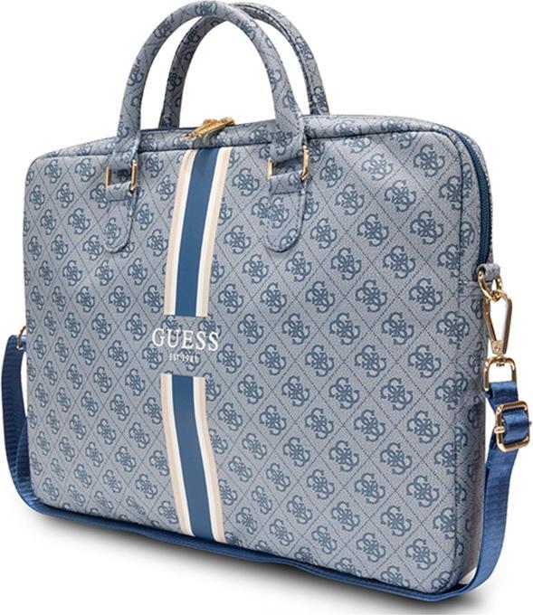 Produktbild Guess PU 4G bedruckte Streifen-Computertasche 15|16" Blau (16", Universal)
