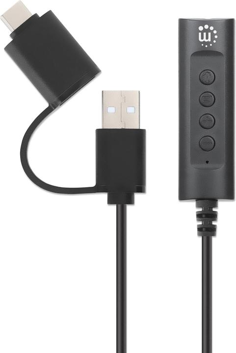Image du produit Manhattan Câble adaptateur audio 2 en 1 (Adaptateur de casque)
