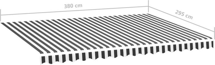 Actual product image vidaXL Ersatz-Markisenstoff (300 x 250 cm)