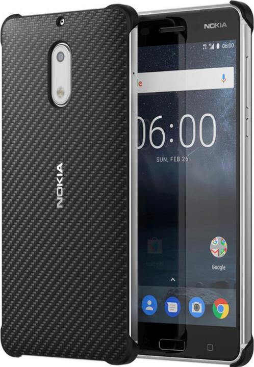 Produktbild Nokia Carbonhülle CC-802 6 schwarz (Nokia 6)