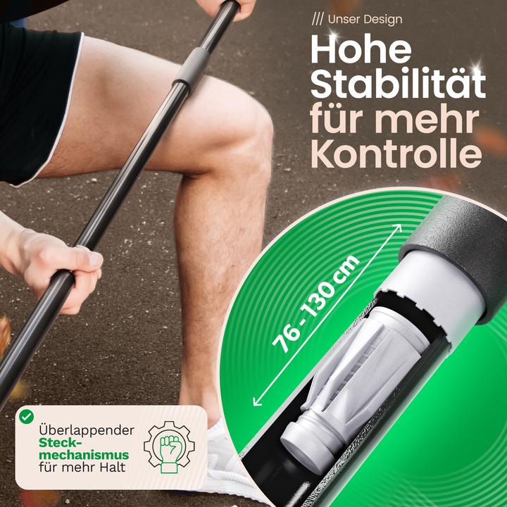 Actual product image Novaliv Premium Krallenbesen mit Stiel 50cm inkl. Kehrgarnitur Outdoor, Spezialbesen gebogenen (1 pcs.)