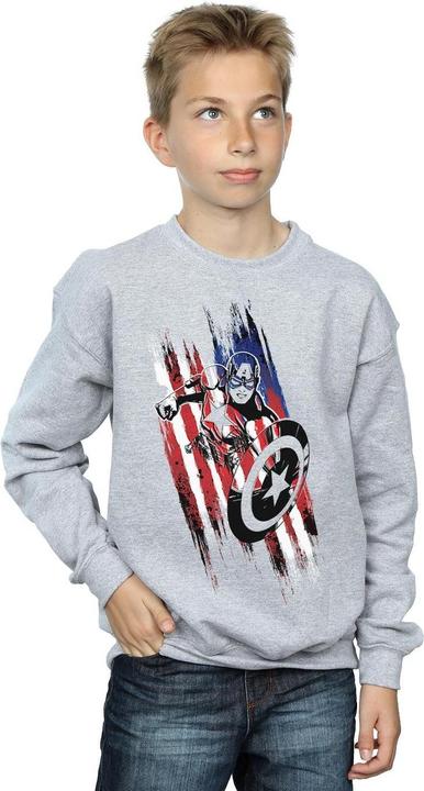 Image du produit - Sweat AVENGERS CAPTAIN AMERICA STREAKS - Garçon (140, 146)