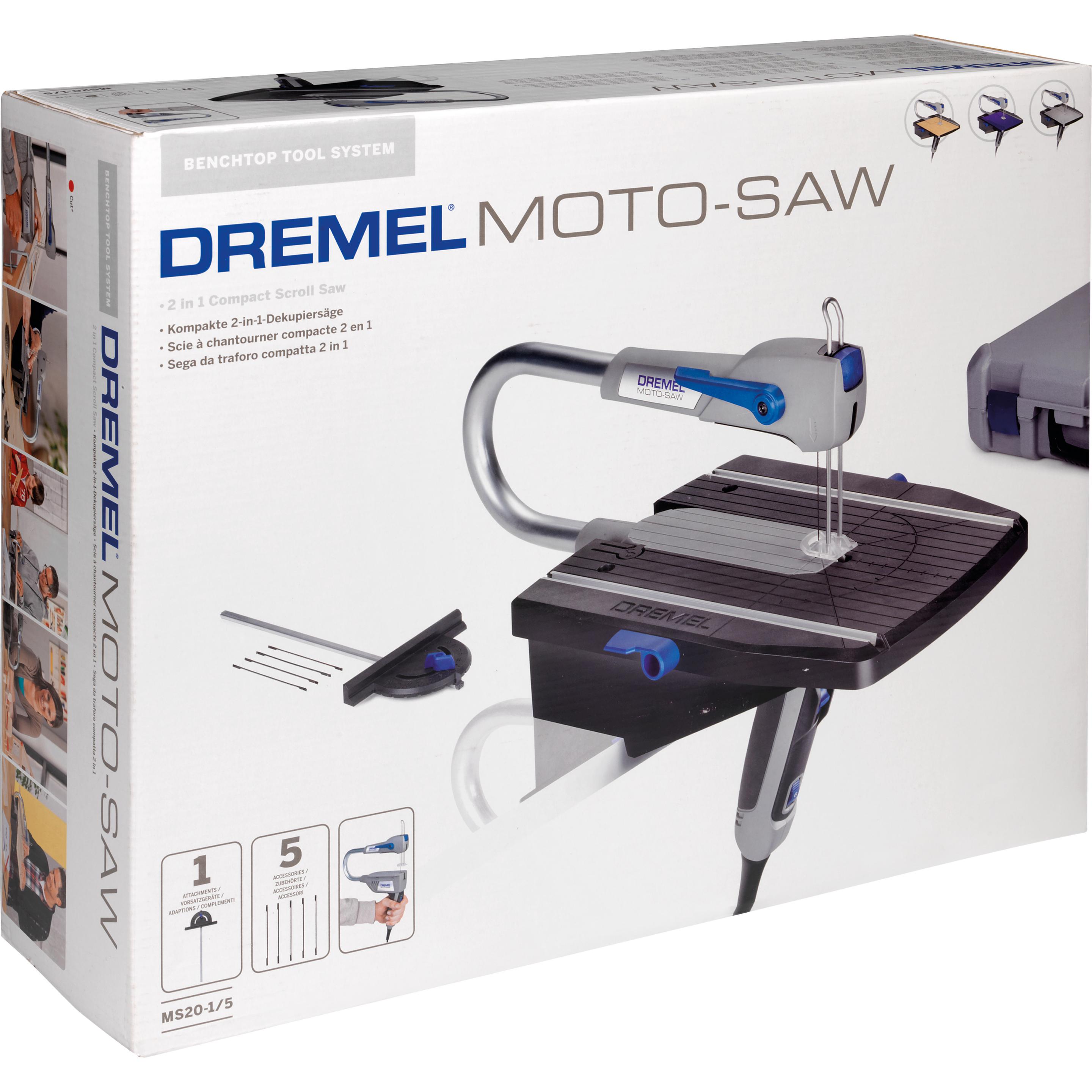 Thumbnail - Dremel, Dekupiersäge + Bandsäge, Moto-Saw (MS20-1/5)