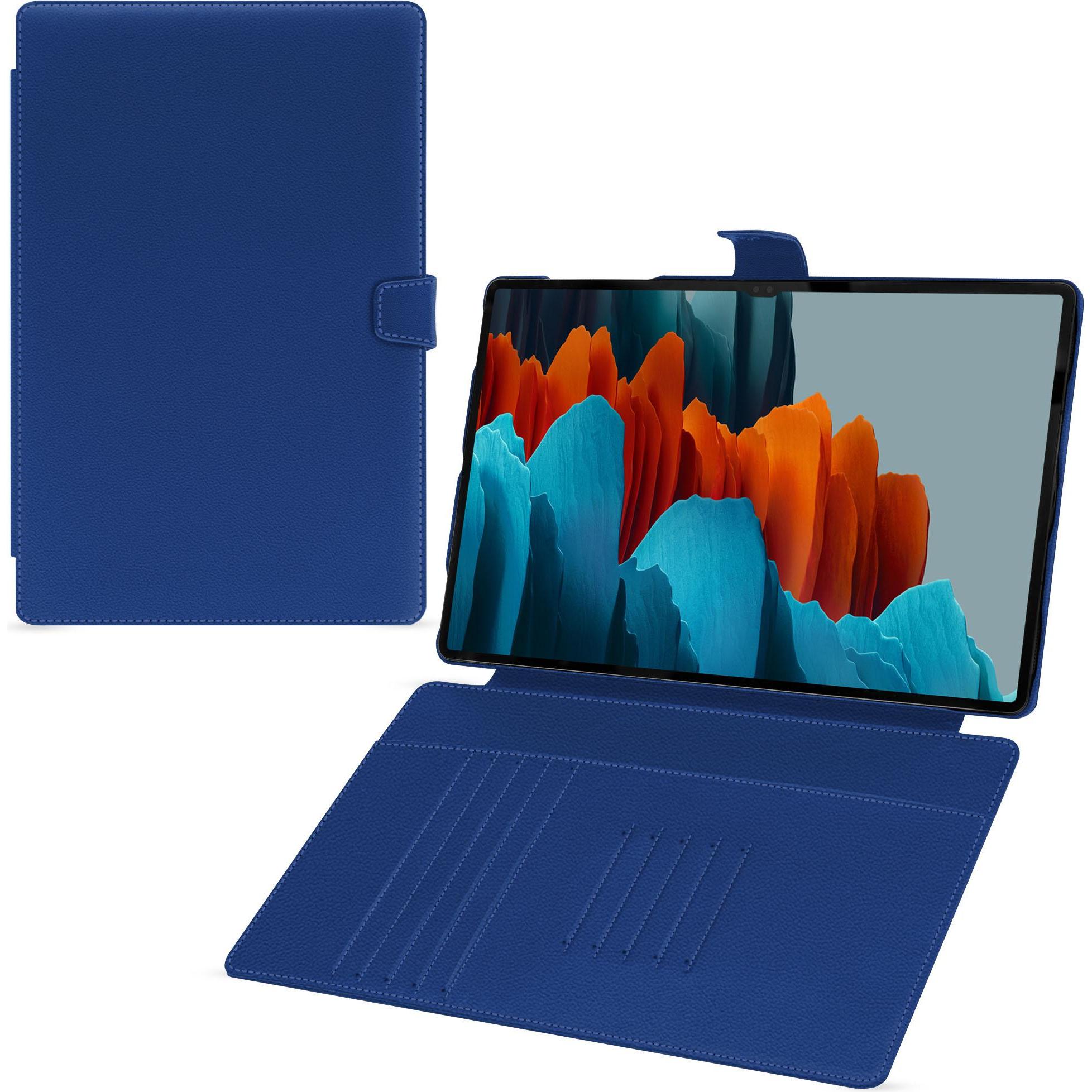Noreve Lederschutzhülle Samsung Galaxy Tab S9 Ultra (Galaxy Tab S9 Ultra), Tablet Hülle, Blau