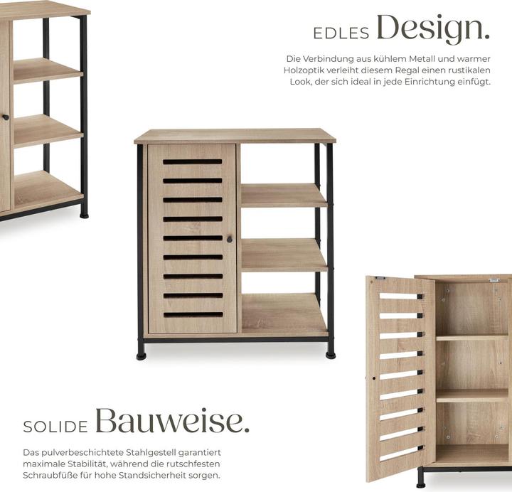 Image du produit tectake Buffet 71x32x82cm (71 x 32 x 82 cm)