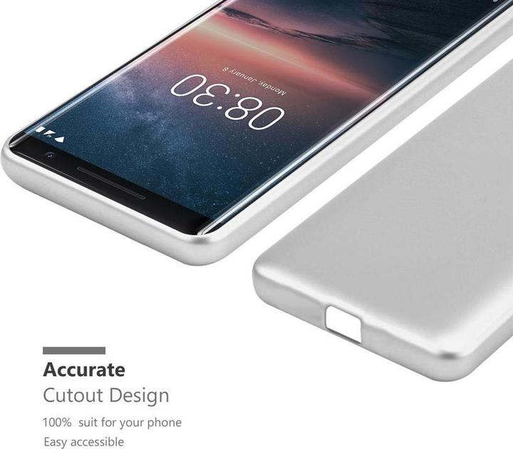 Image du produit Cadorabo Couverture métallique mate TPU (Nokia 8 Sirocco)