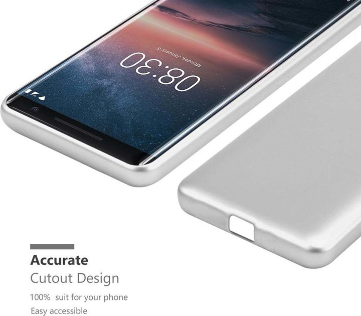 Produktbild Cadorabo TPU Matt Metallic Cover (Nokia 8 Sirocco)
