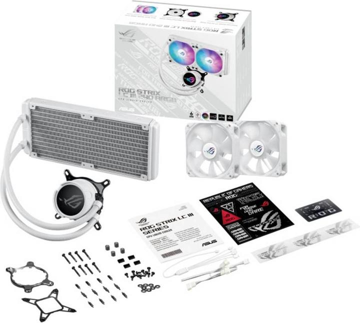 Actual product image ASUS Rog Strix Lc Iii 240 Argb Wht