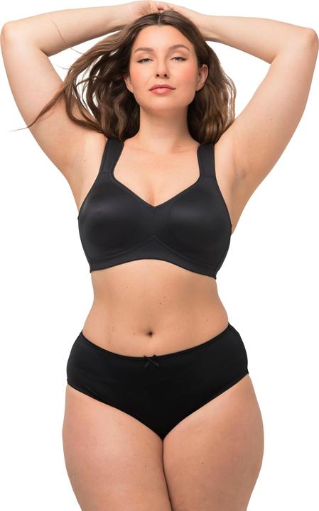 Produktbild Ulla Popken Mikrofaser-BH, 2er-Pack, ohne Bügel, vorgeformte Cups (2er Pack, 130 E)