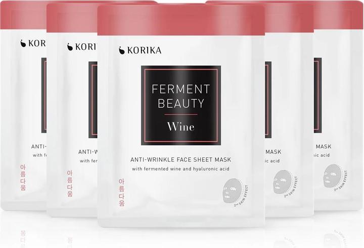 Produktbild Korika - FermentBeauty Wine anti-aging sheet mask set 5 Ã— 20 g (35 g)