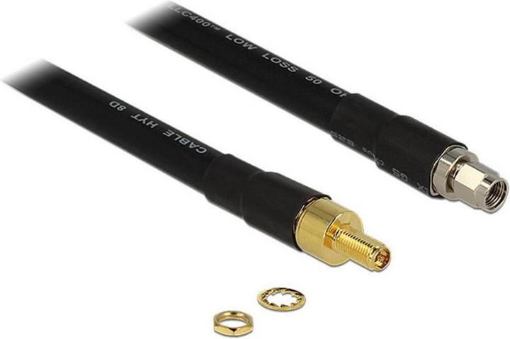 Produktbild Delock RP-SMA Buchse zu RP-SMA-ST 0,4 Meter (0.35 dB, Antennenkabel)