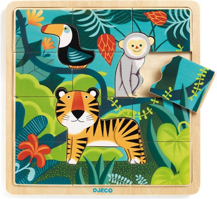 Produktbild Djeco Puzzle Jungle (15 Teile)