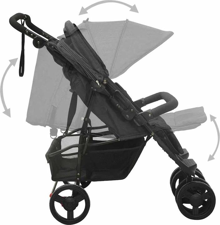 Image du produit vidaXL Geschwisterwagen