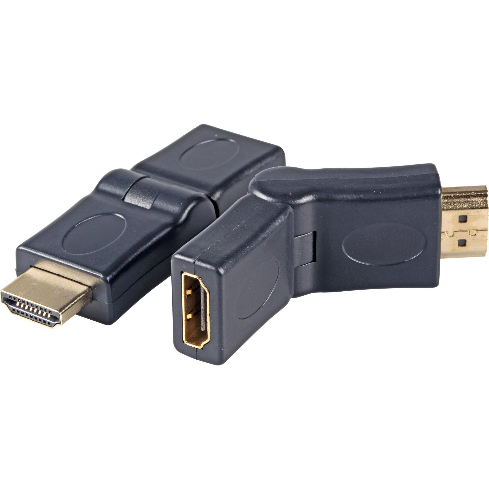 EFB Elektronik HDMI Typ A zu (HDMI), Data + Video Adapter, Schwarz