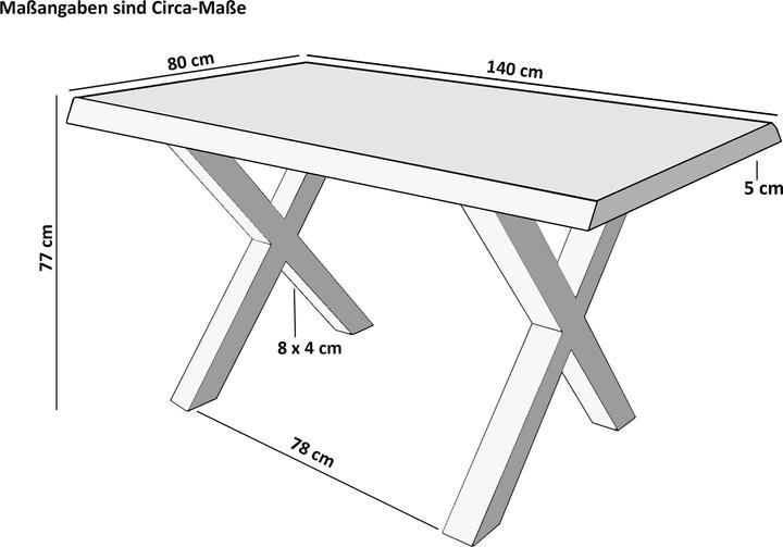 Image du produit SAM Tomaso (140 x 80 x 77 cm)