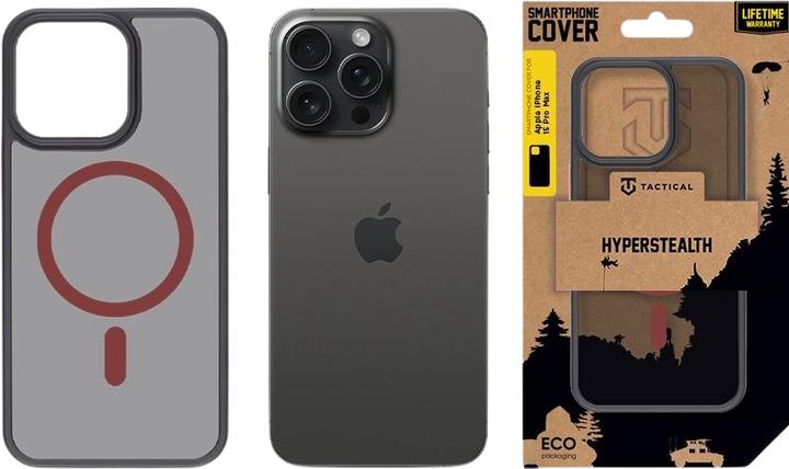 Image du produit Tactical MagForce Hyperstealth 2.0 Cover for iPhone 15 Pro Max Black/Red (Apple iPhone 15 Pro Max)