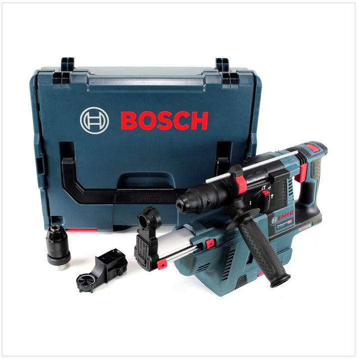 Actual product image Bosch Professional GBH 18 V-26 F Cordless Rotary Hammer with SDS plus + Cordless Dust Extractor GDE (Rechargeable battery operated)