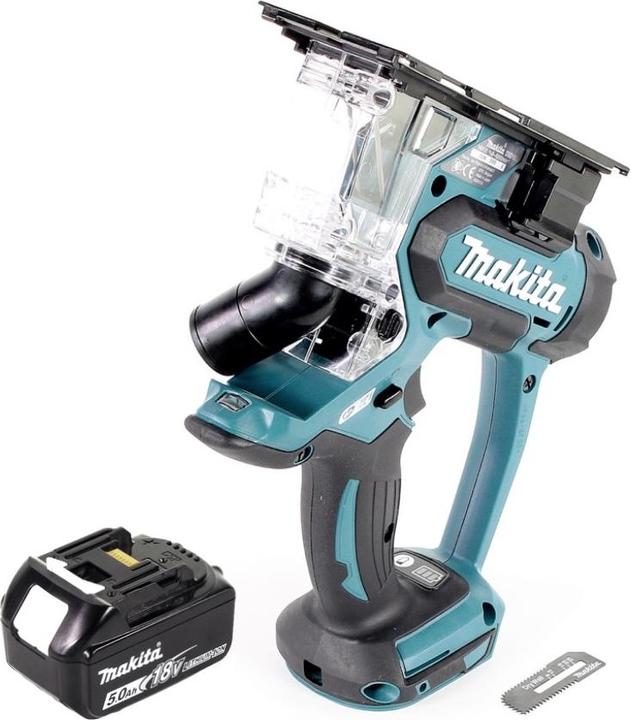 Productafbeelding Makita DSD 180 T1 Accu-gipsplatenzaag 18 V + 1x accu 5,0 Ah - zonder oplader