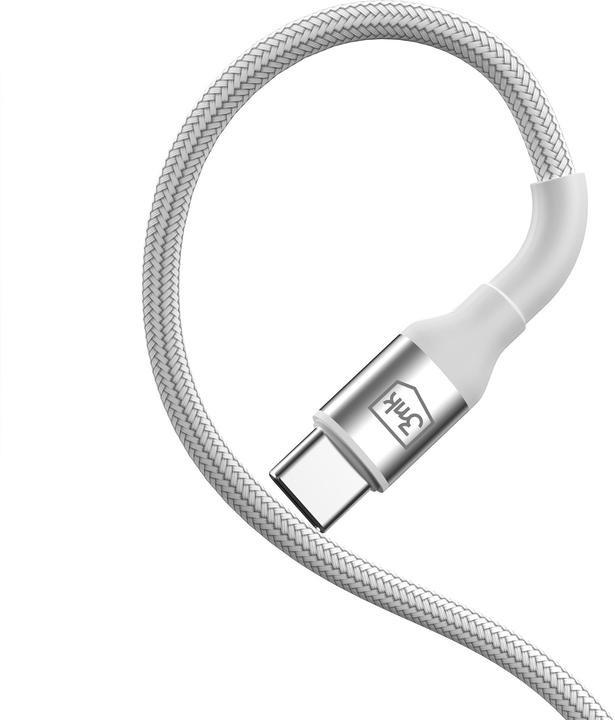 Produktbild 3MK Kabel Hyper Cable N-SERIES USB-A do USB-C 1m 9V/2A 18W biały (1 m, USB 2.0, 18 W)