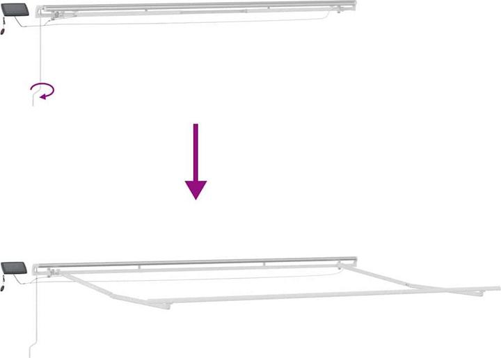 Produktbild vidaXL Einziehbare Markise (3 m)