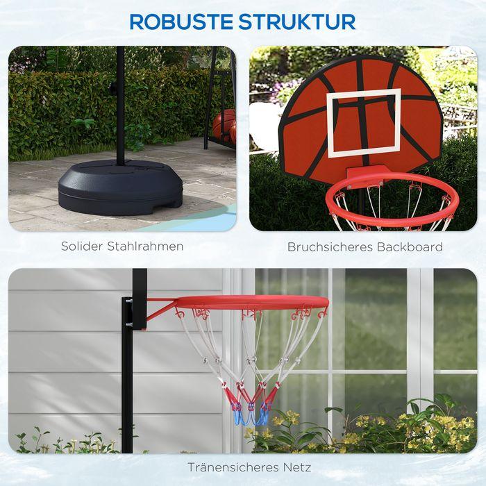 Immagine prodotto Swisshandel24 Canestro, supporto regolabile in altezza, bersaglio magnetico 129-179cm